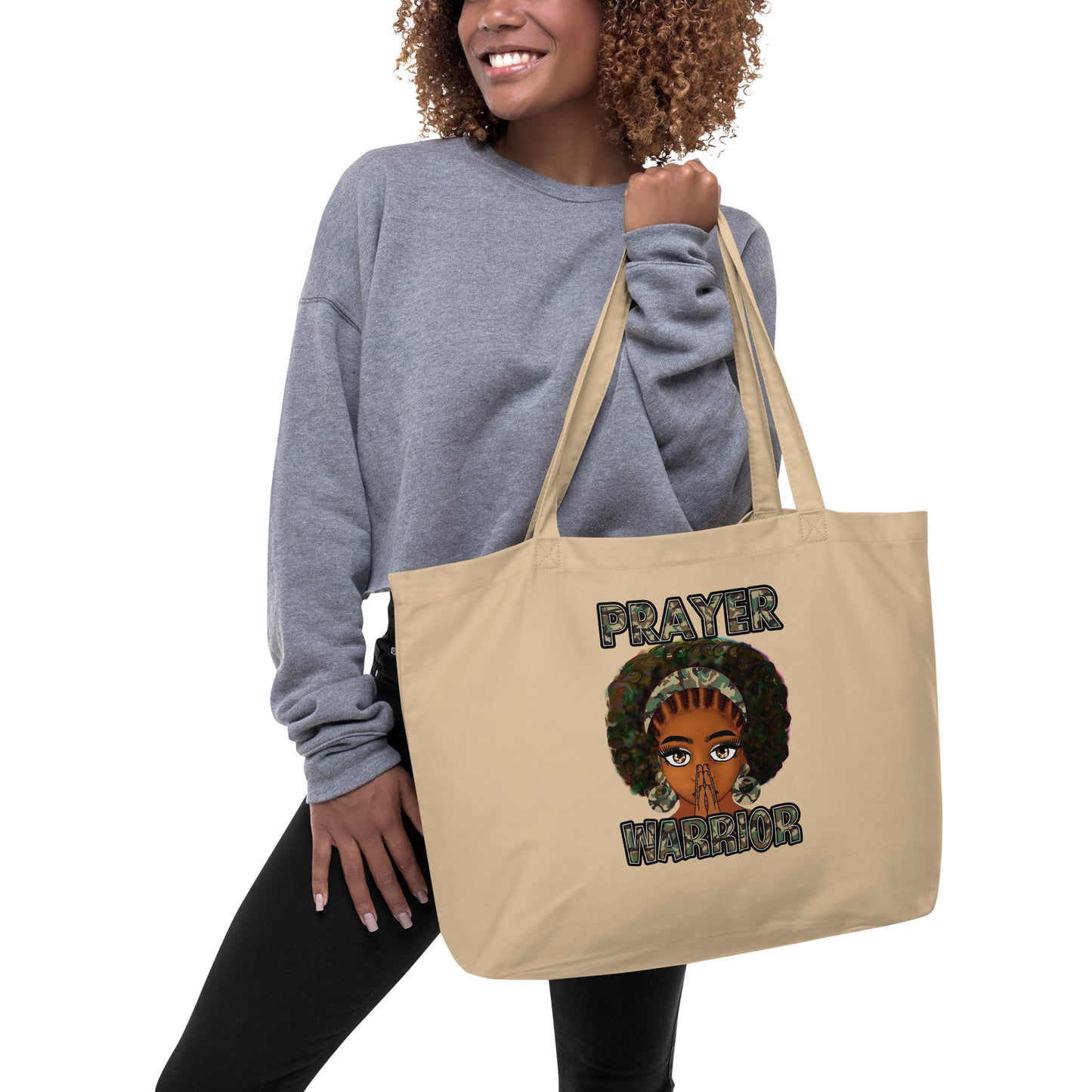 Large organic tote bag